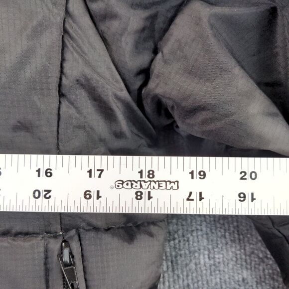 Steve & Barry's Double Down Puffer Jacket Womens Size L Black Full Zip #961124 - Picture 6 of 14